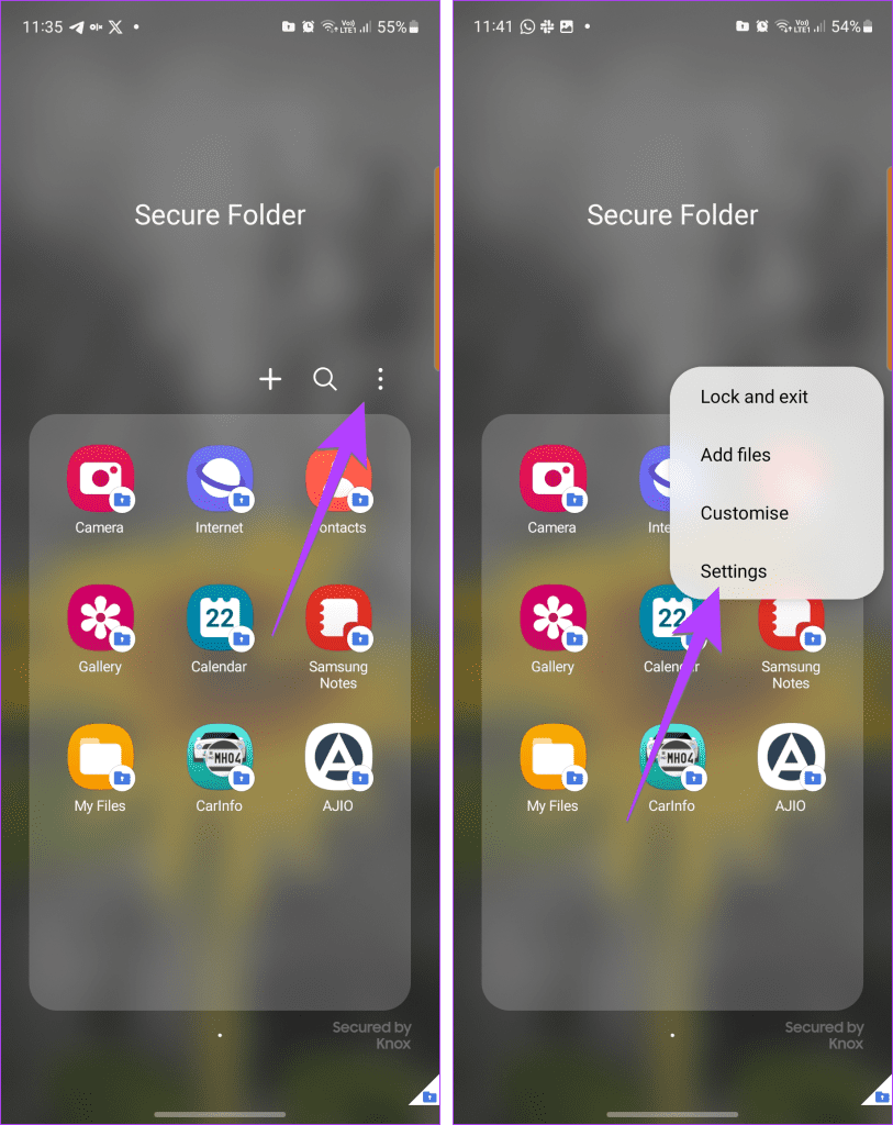 So fügen Sie Apps zum sicheren Ordner auf Samsung-Telefonen hinzu oder entfernen sie