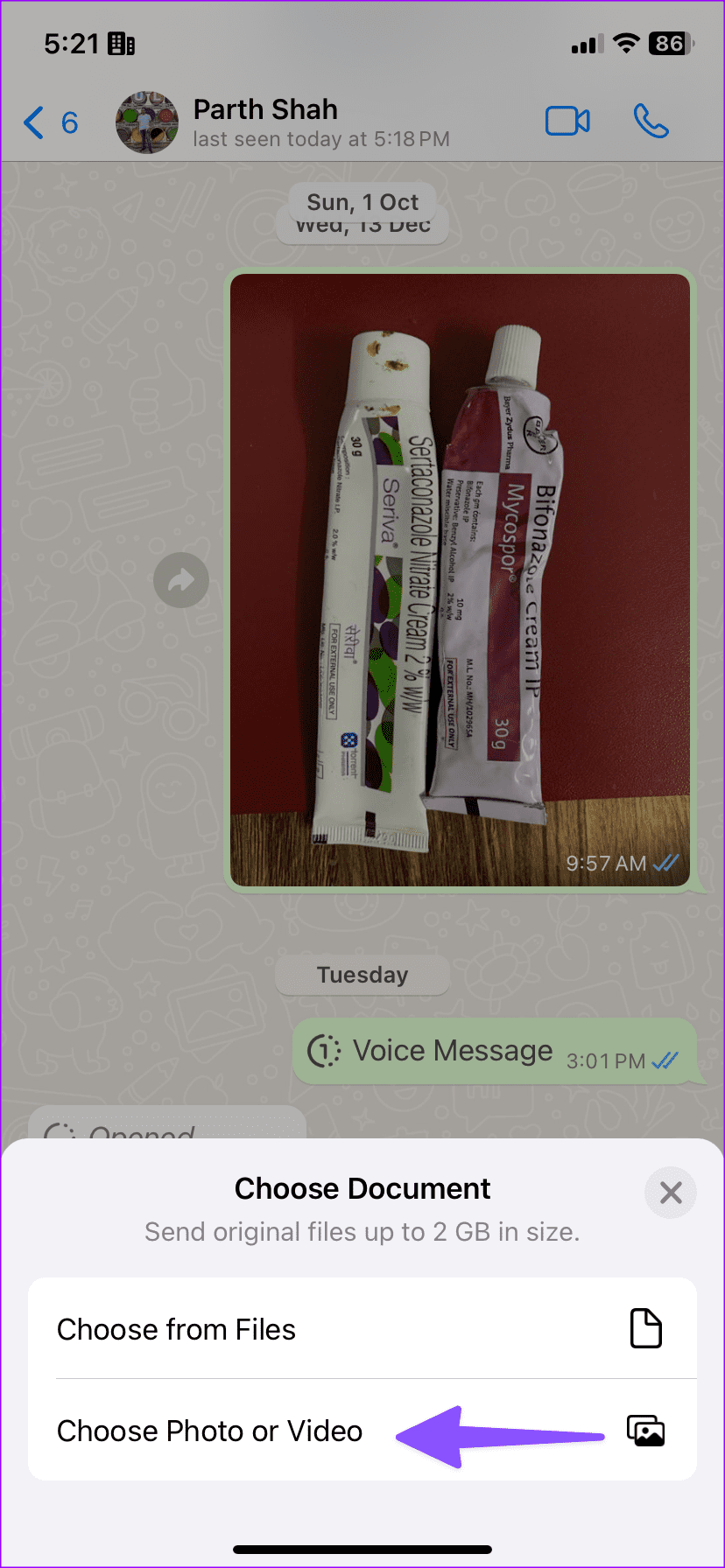 So senden Sie mehrere Fotos auf WhatsApp für iPhone und Android