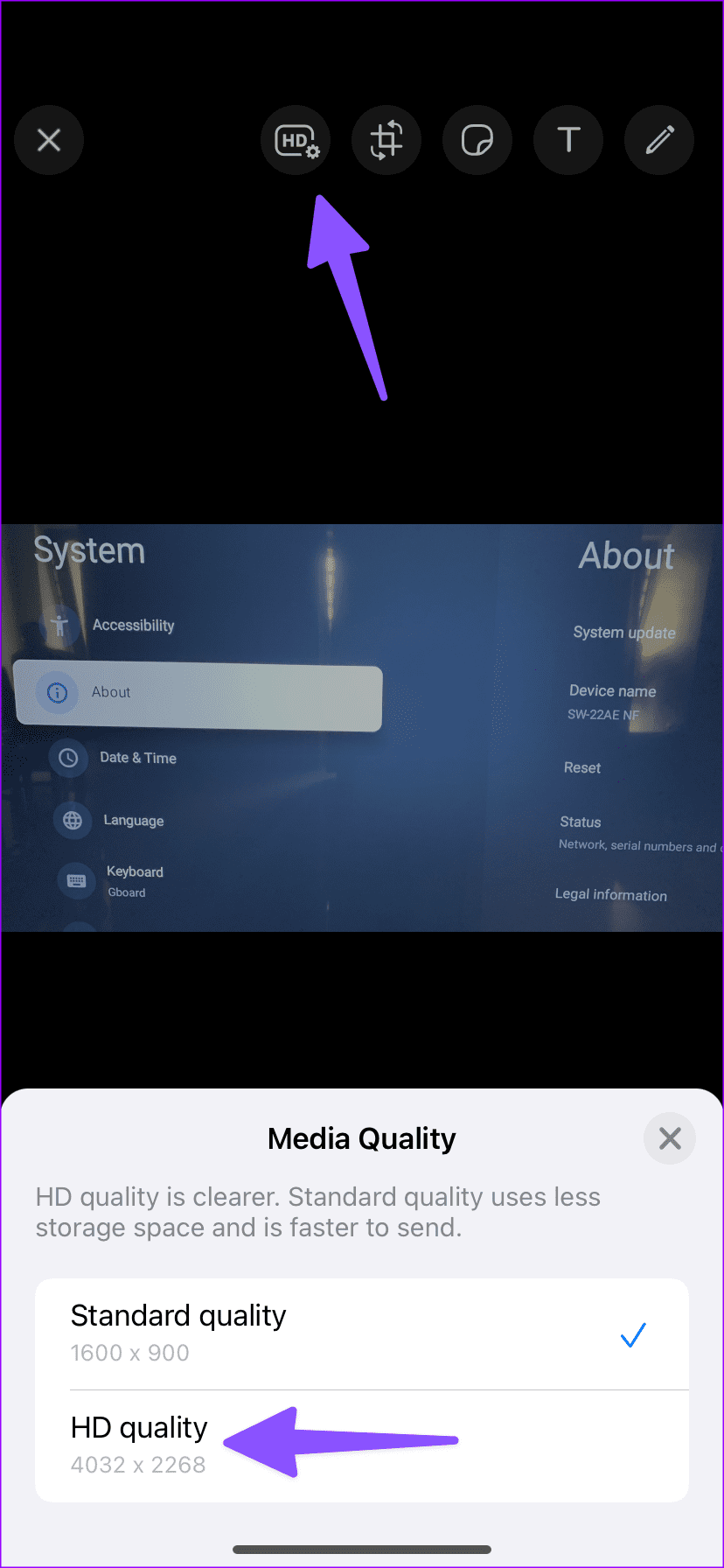 So senden Sie mehrere Fotos auf WhatsApp für iPhone und Android