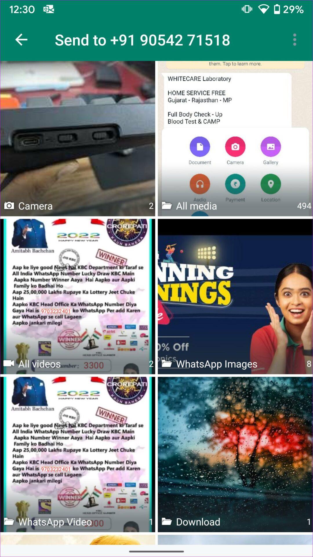 So senden Sie mehrere Fotos auf WhatsApp für iPhone und Android