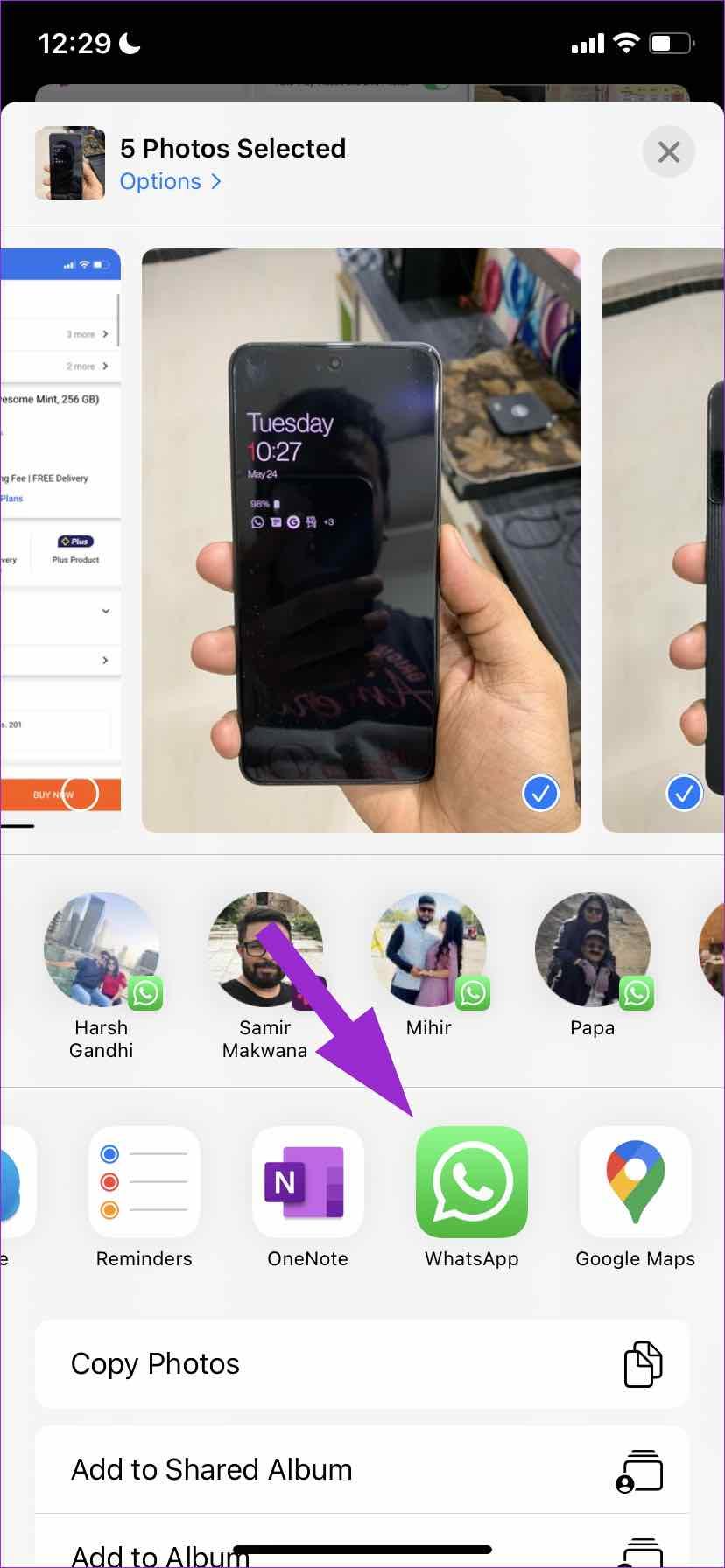 So senden Sie mehrere Fotos auf WhatsApp für iPhone und Android