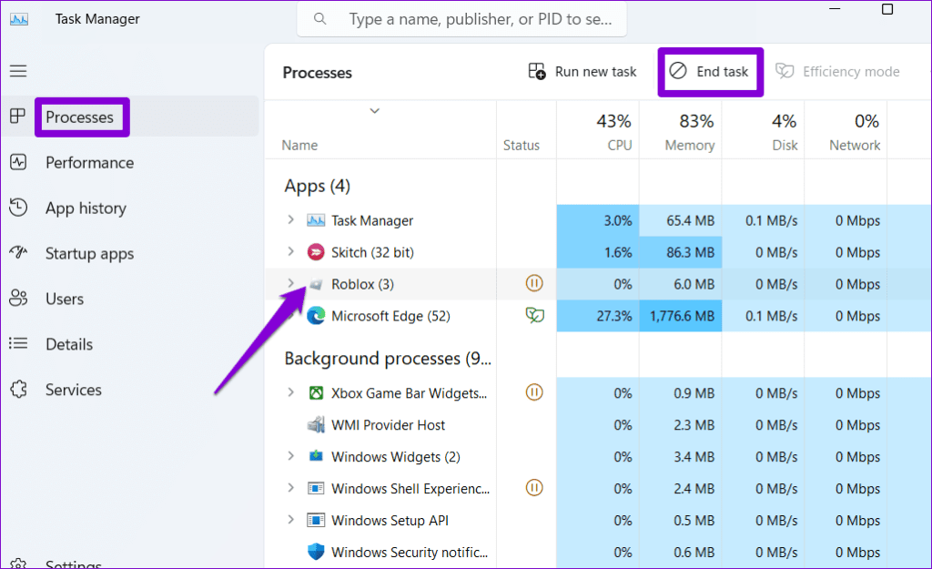 Top 5 des correctifs pour le curseur Roblox qui disparaît de l'écran sous Windows