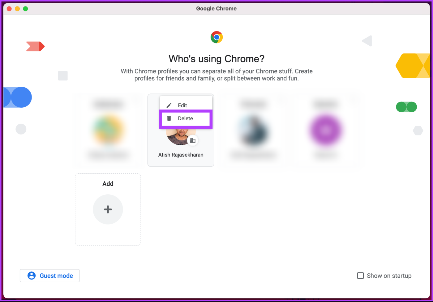 Chrome から Google アカウントを削除する方法