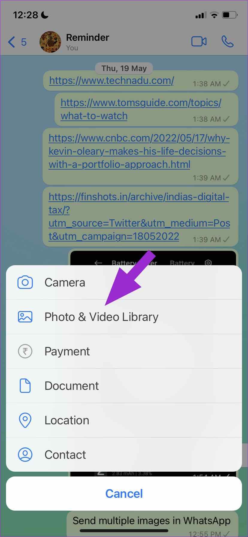 So senden Sie mehrere Fotos auf WhatsApp für iPhone und Android