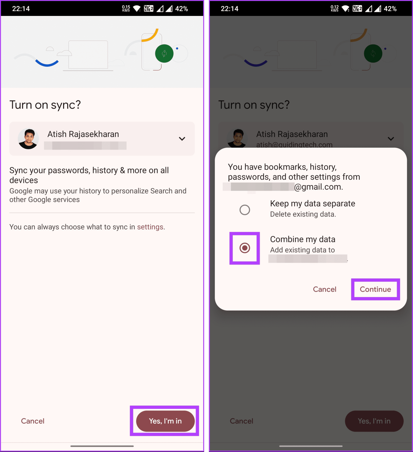 iOS、iPad、Android 版 Chrome で Google アカウントを切り替える方法