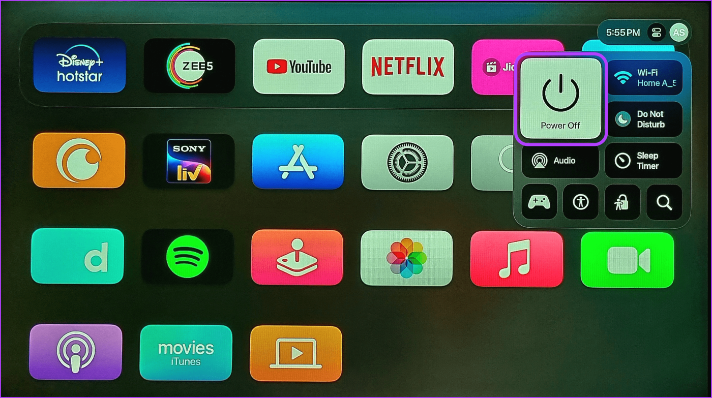 リモコンの有無にかかわらず Apple TV の電源をオフにする方法