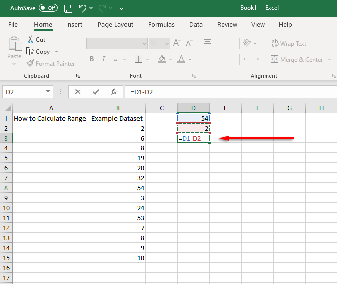 Como encontrar e calcular o intervalo no Excel Como encontrar e calcular o intervalo no Excel